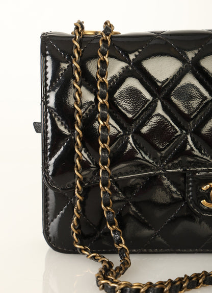 Chanel 2015 Patent Wallet on Chain