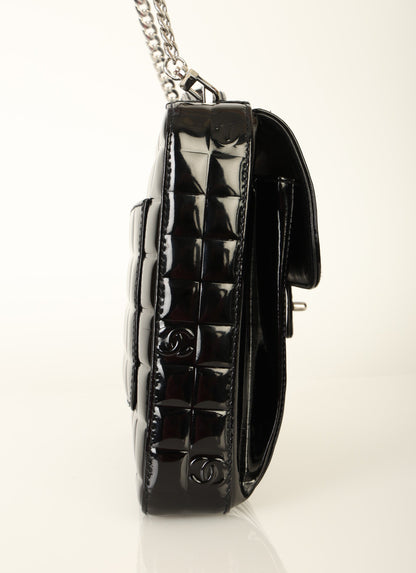 Chanel 2002 Patent Chocolate Bar Briefcase