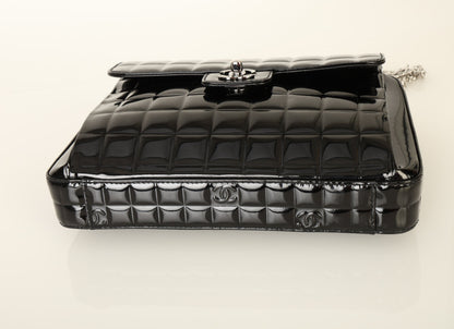Chanel 2002 Patent Chocolate Bar Briefcase