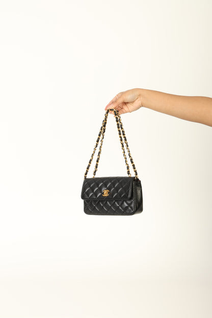 Chanel 1989 Lambskin Mini Flap Bag
