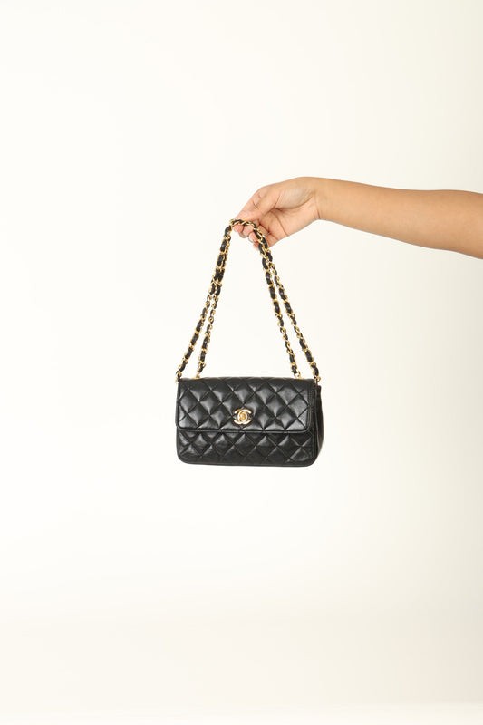 Chanel 1989 Lambskin Mini Flap Bag