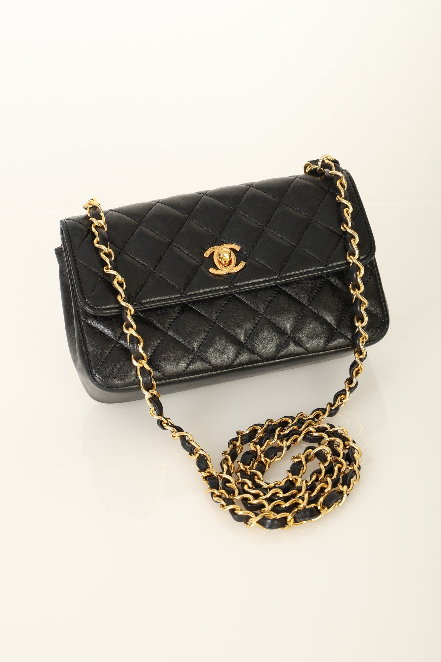 Chanel 1989 Lambskin Mini Flap Bag