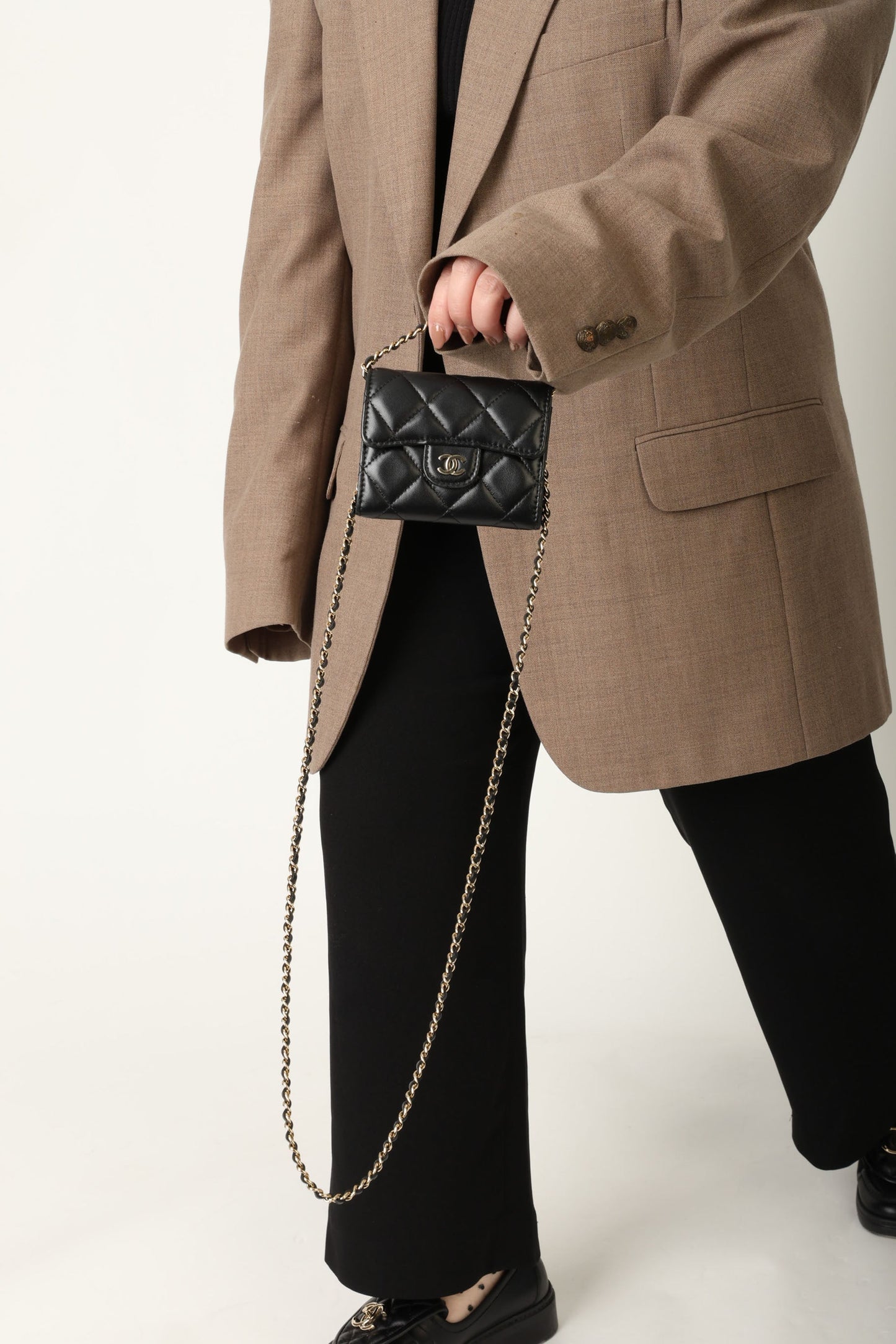 Chanel 2020 Lambskin Cardholder on Chain