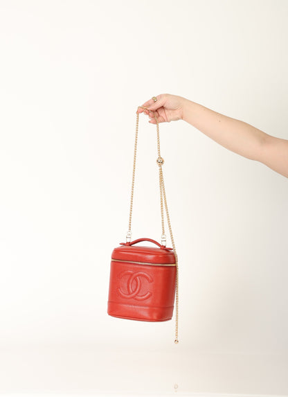 Chanel 1994 Caviar Red Vanity
