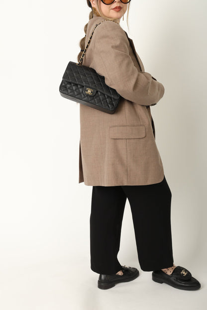 Chanel 2003 Caviar Medium Double Flap