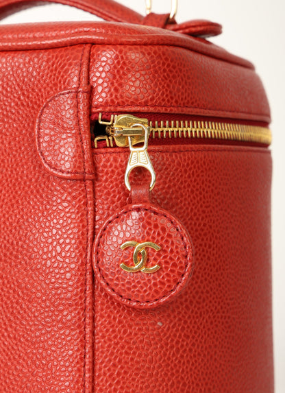 Chanel 1994 Caviar Red Vanity