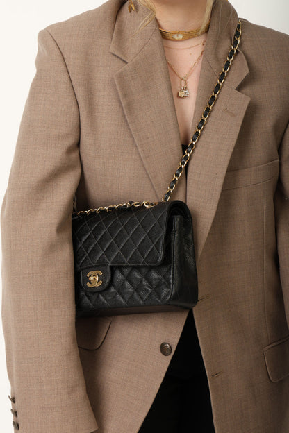 Chanel 2003 Caviar Medium Double Flap