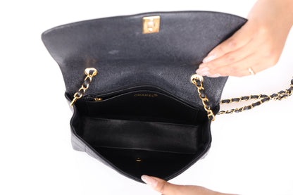 Extremely Rare Chanel 1994 Caviar Medium Diana