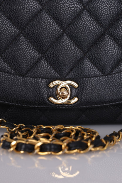 Extremely Rare Chanel 1994 Caviar Medium Diana