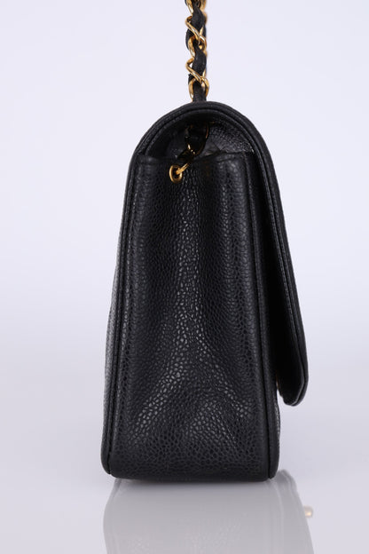 Extremely Rare Chanel 1994 Caviar Medium Diana