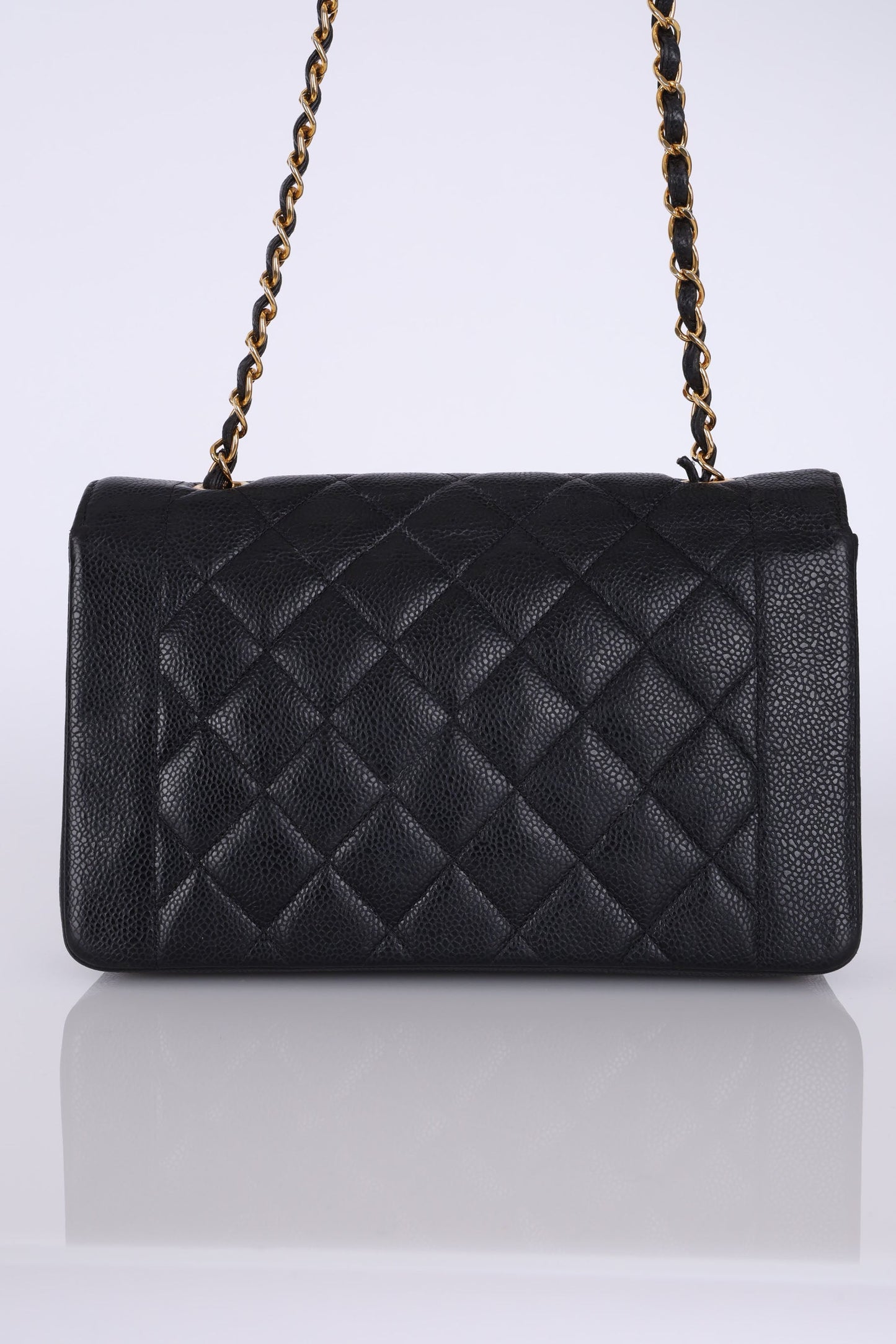 Extremely Rare Chanel 1994 Caviar Medium Diana