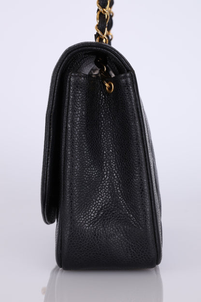 Extremely Rare Chanel 1994 Caviar Medium Diana
