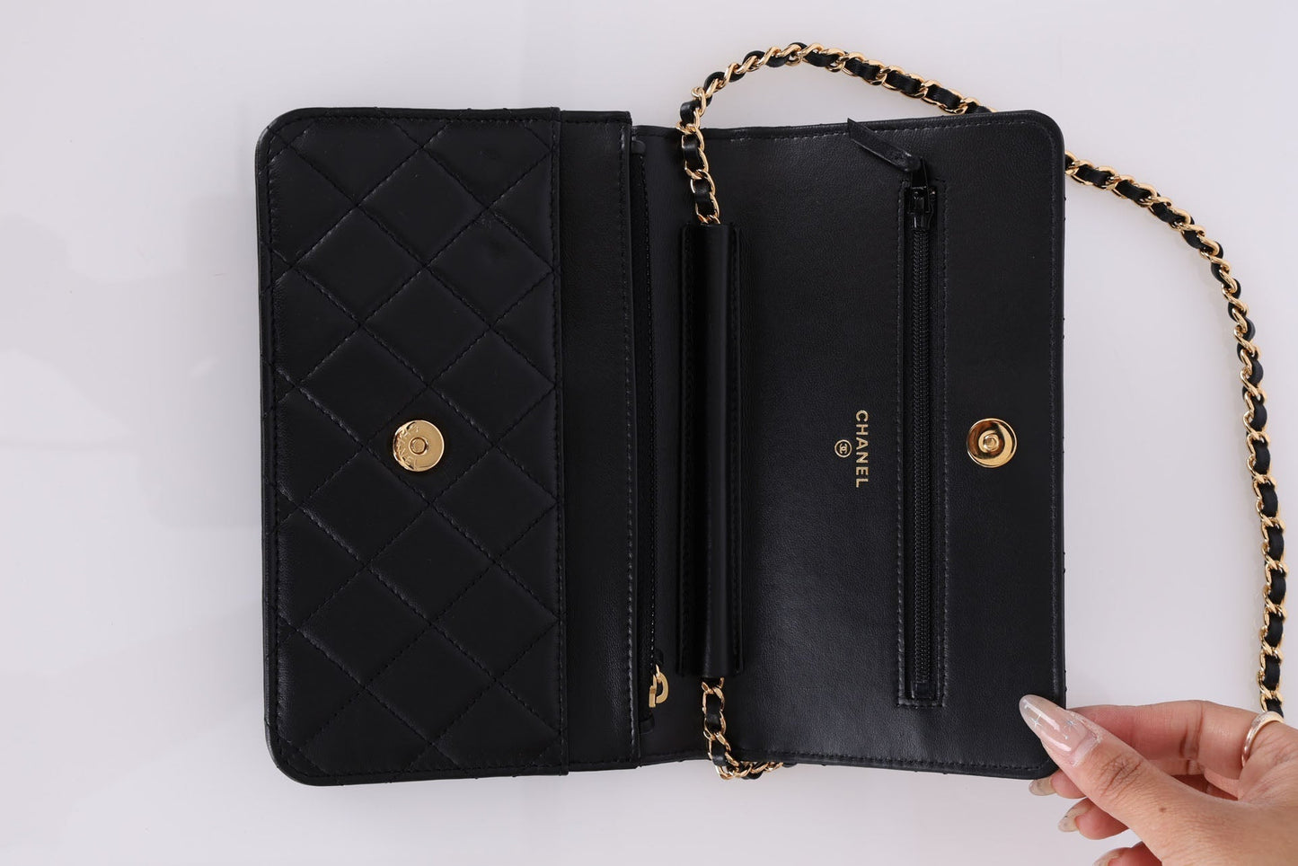 Chanel 2021 Zirconium Crystal Wallet on Chain