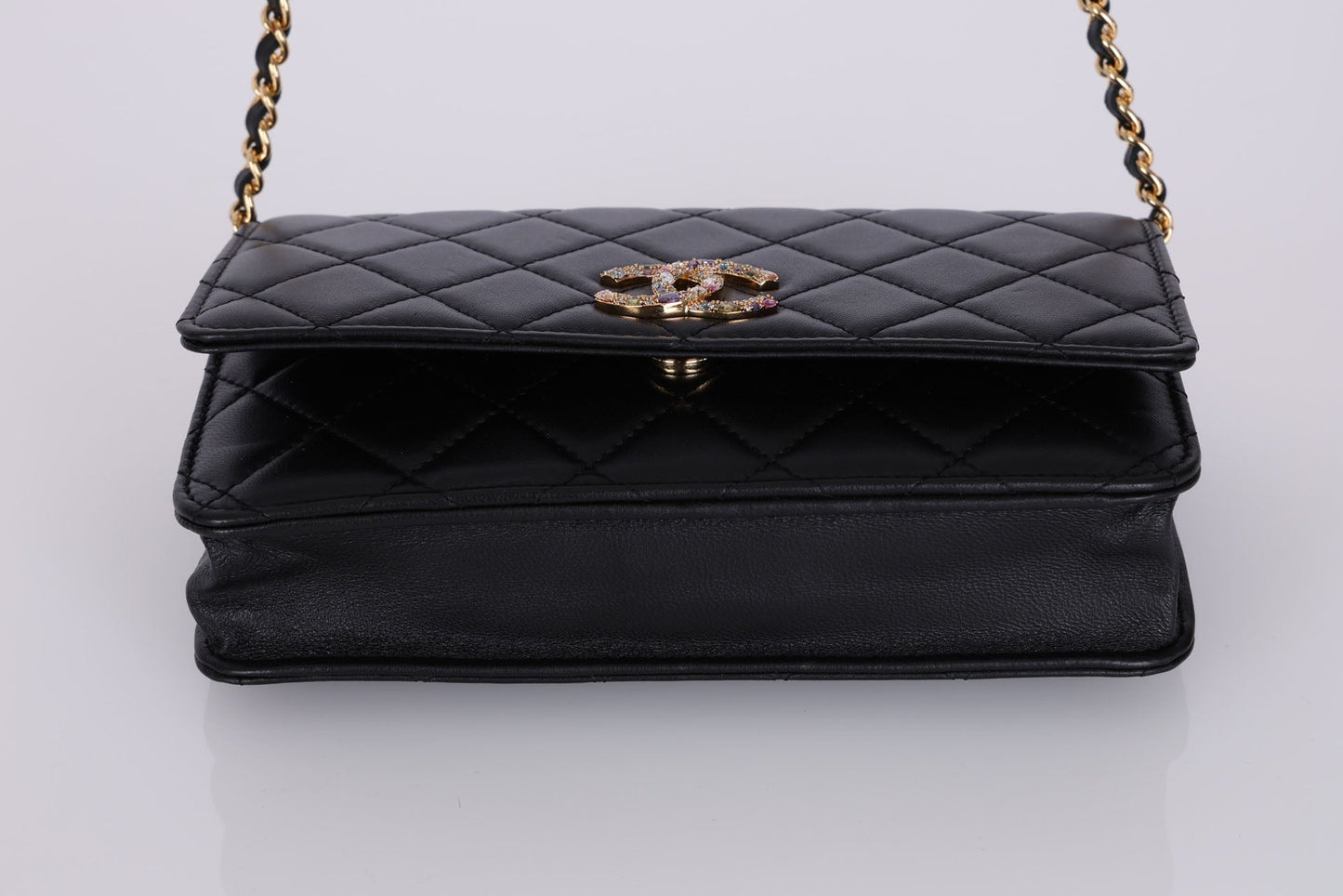 Chanel 2021 Zirconium Crystal Wallet on Chain
