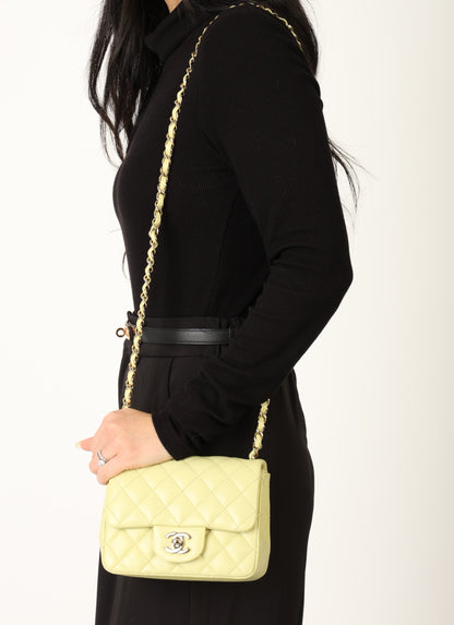 Chanel 23C Lambskin Mini Square Flap