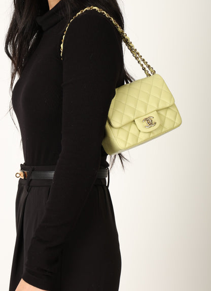 Chanel 23C Lambskin Mini Square Flap