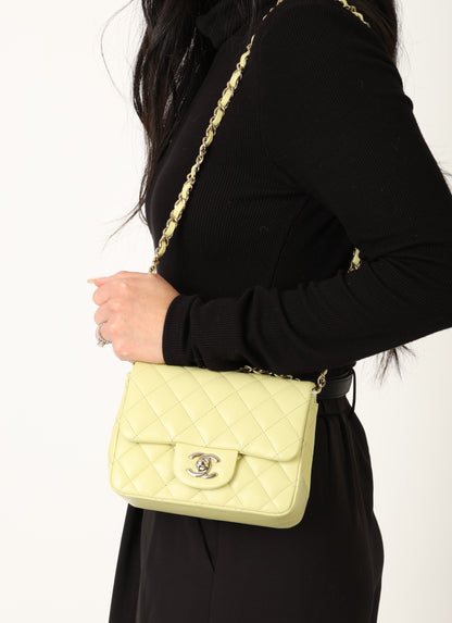 Chanel 23C Lambskin Mini Square Flap