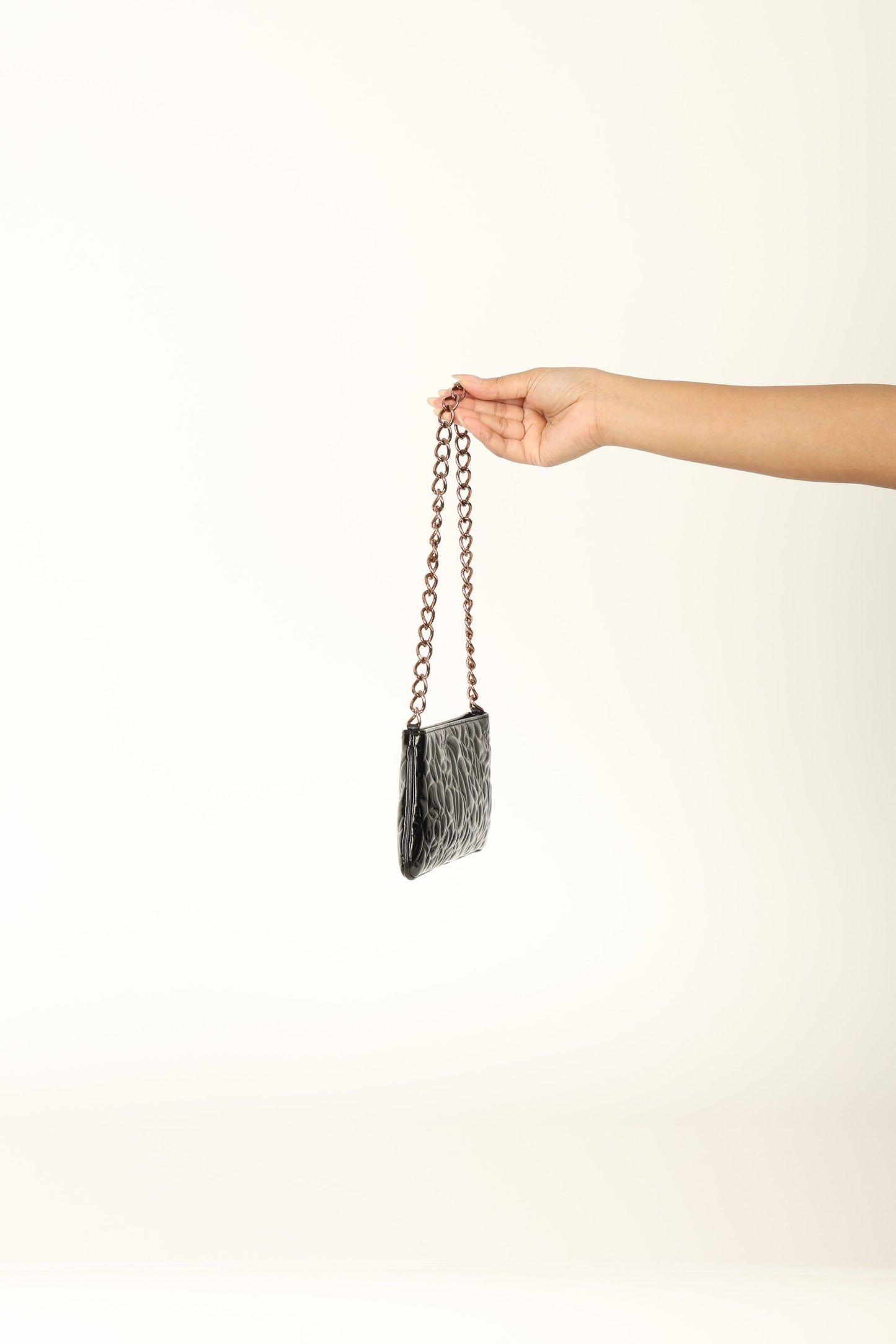 Chanel 2003 Patent Camellia Pochette