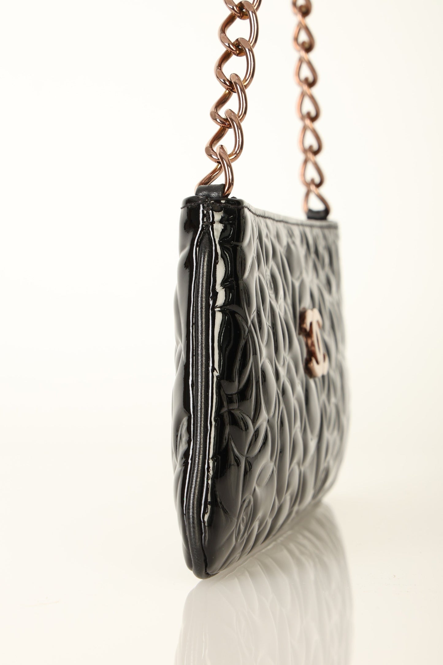 Chanel 2003 Patent Camellia Pochette