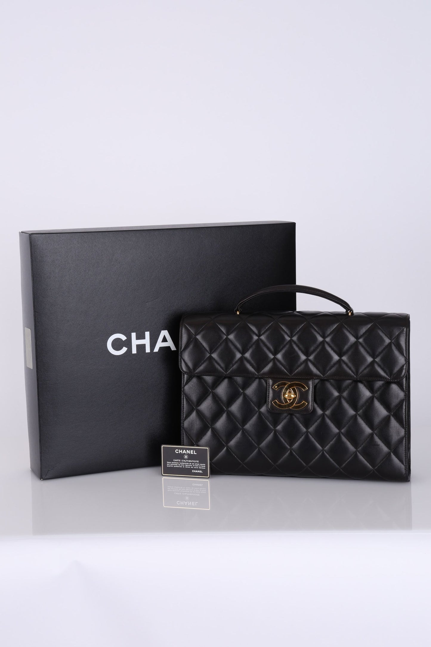 Chanel 1997 Lambskin Briefcase