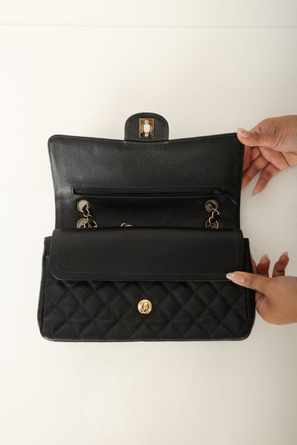 Chanel 2003 Caviar Medium Double Flap