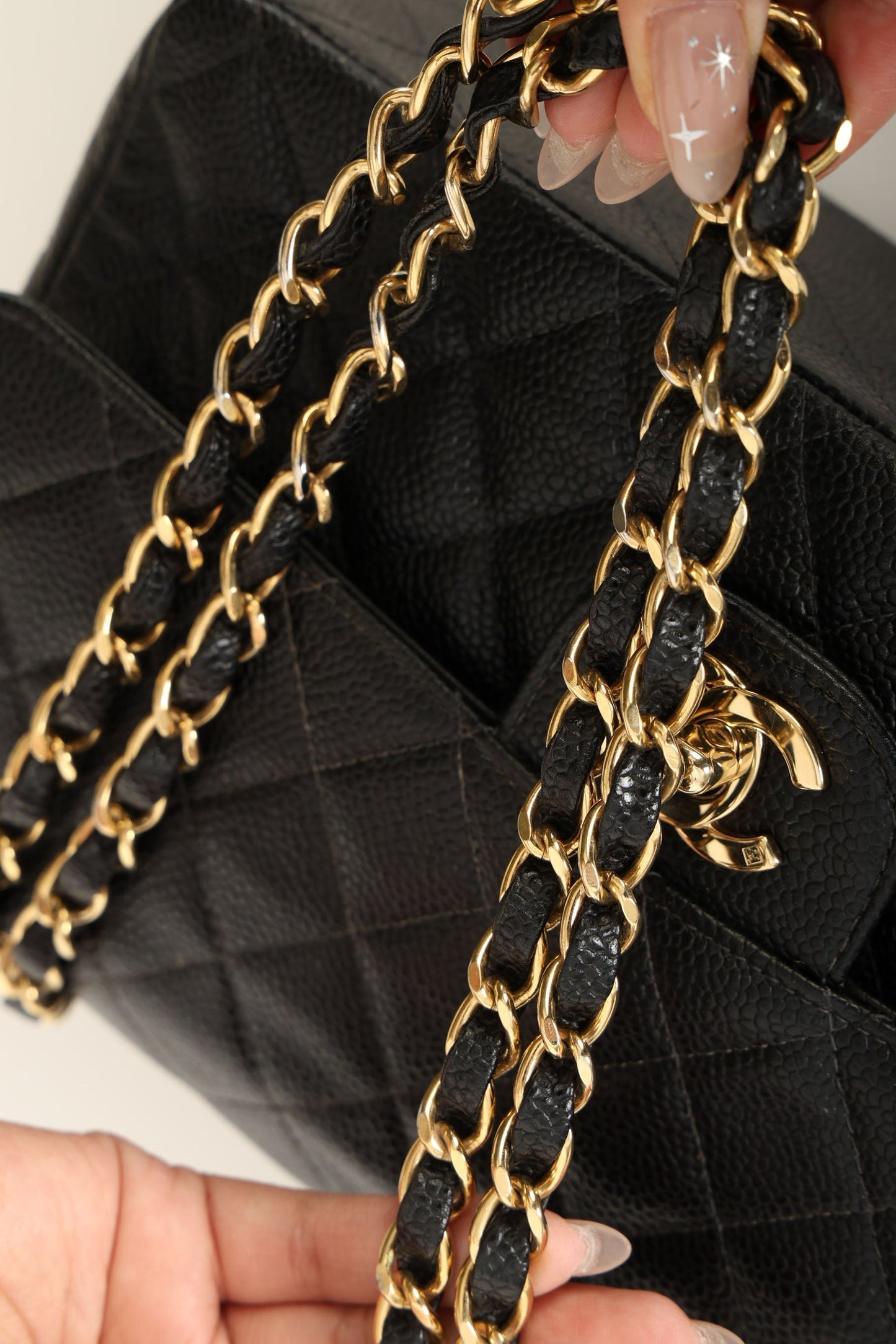 Chanel 2003 Caviar Medium Double Flap