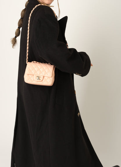 Chanel 2021 Lambskin Mini Square Flap