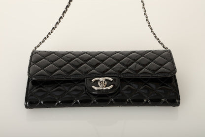 Chanel 2011 Patent Leather East West Wallet on Chain