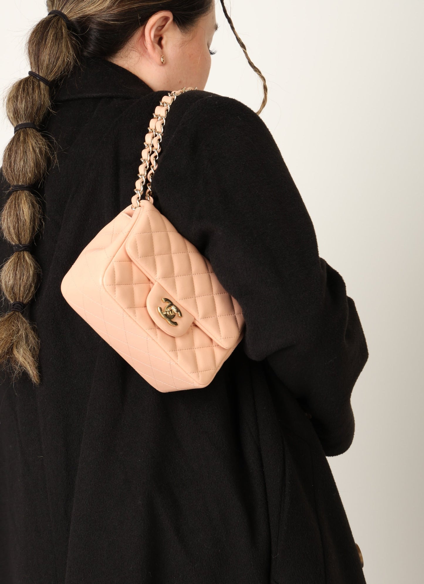 Chanel 2021 Lambskin Mini Square Flap