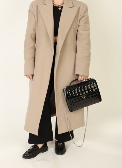 Chanel 2002 Patent Chocolate Bar Briefcase