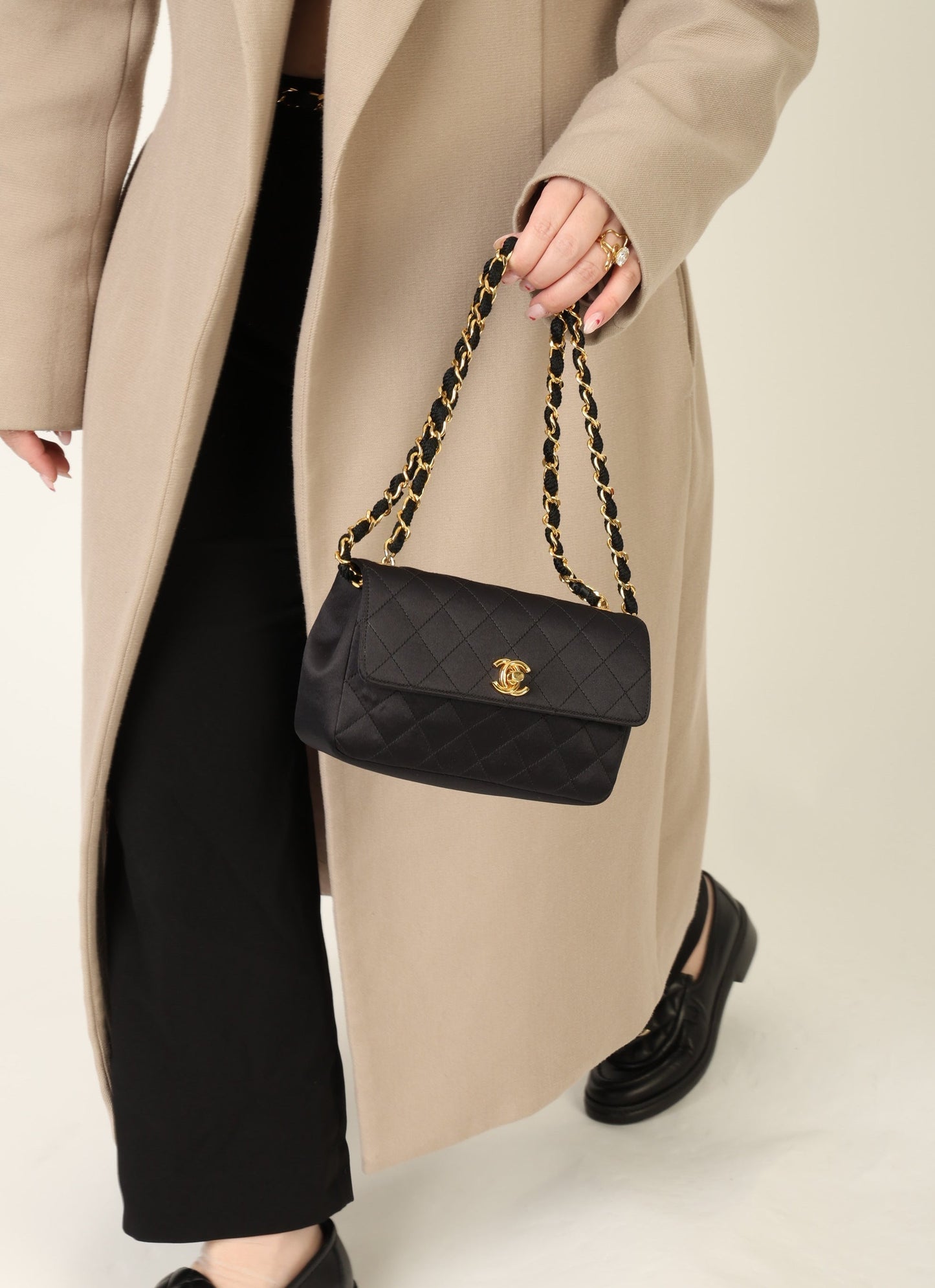 Chanel 1996 Satin Mini Rectangle Flap