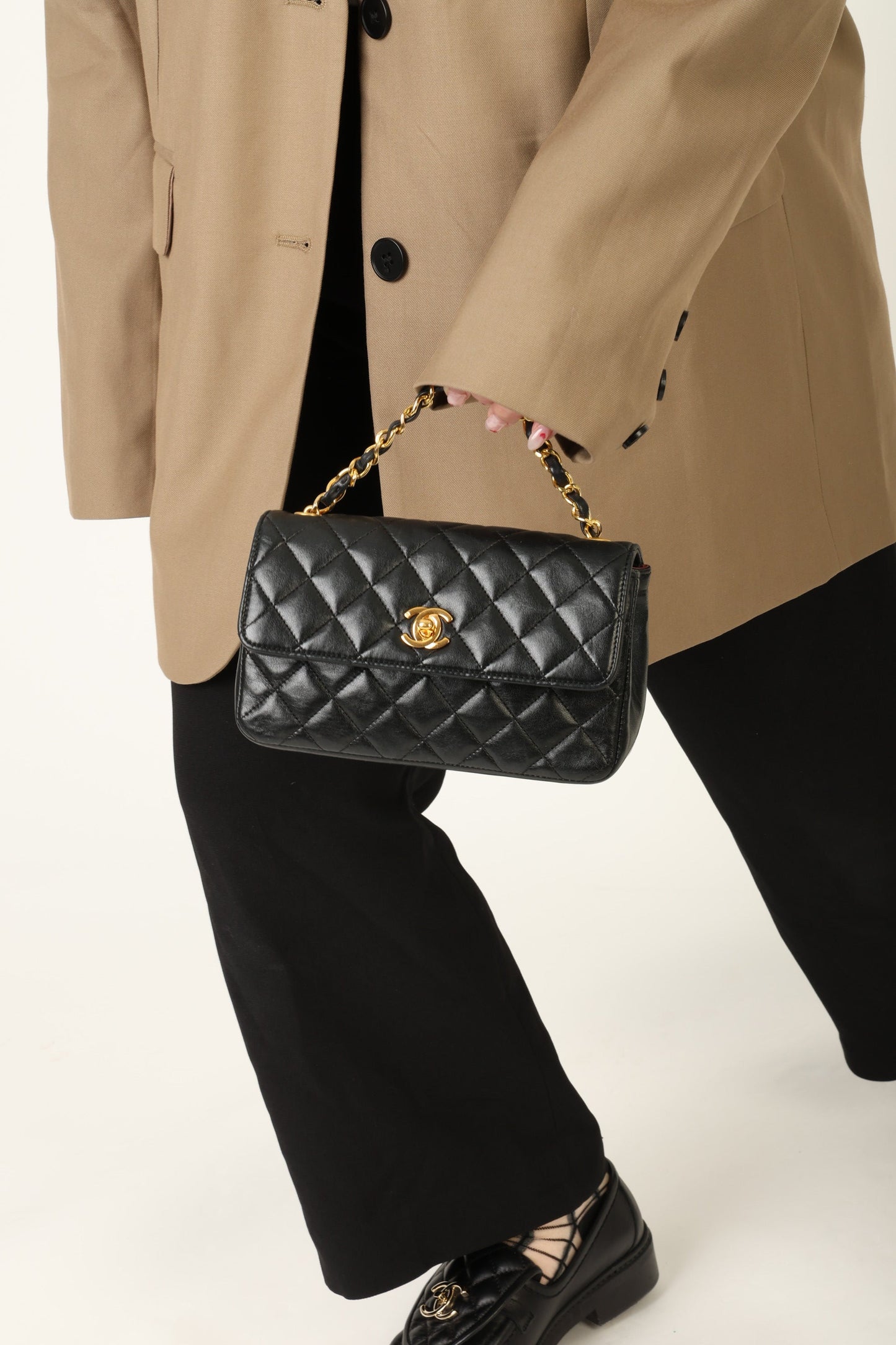 Chanel 1989 Lambskin Mini Flap Bag