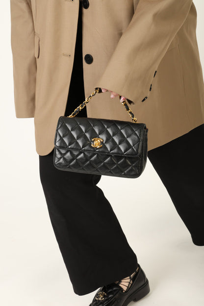 Chanel 1989 Lambskin Mini Flap Bag