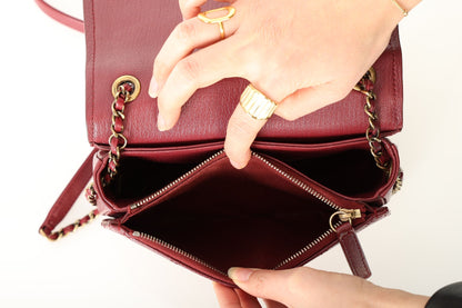 Chanel 2017 Calfskin Coco Curve Flap Bag