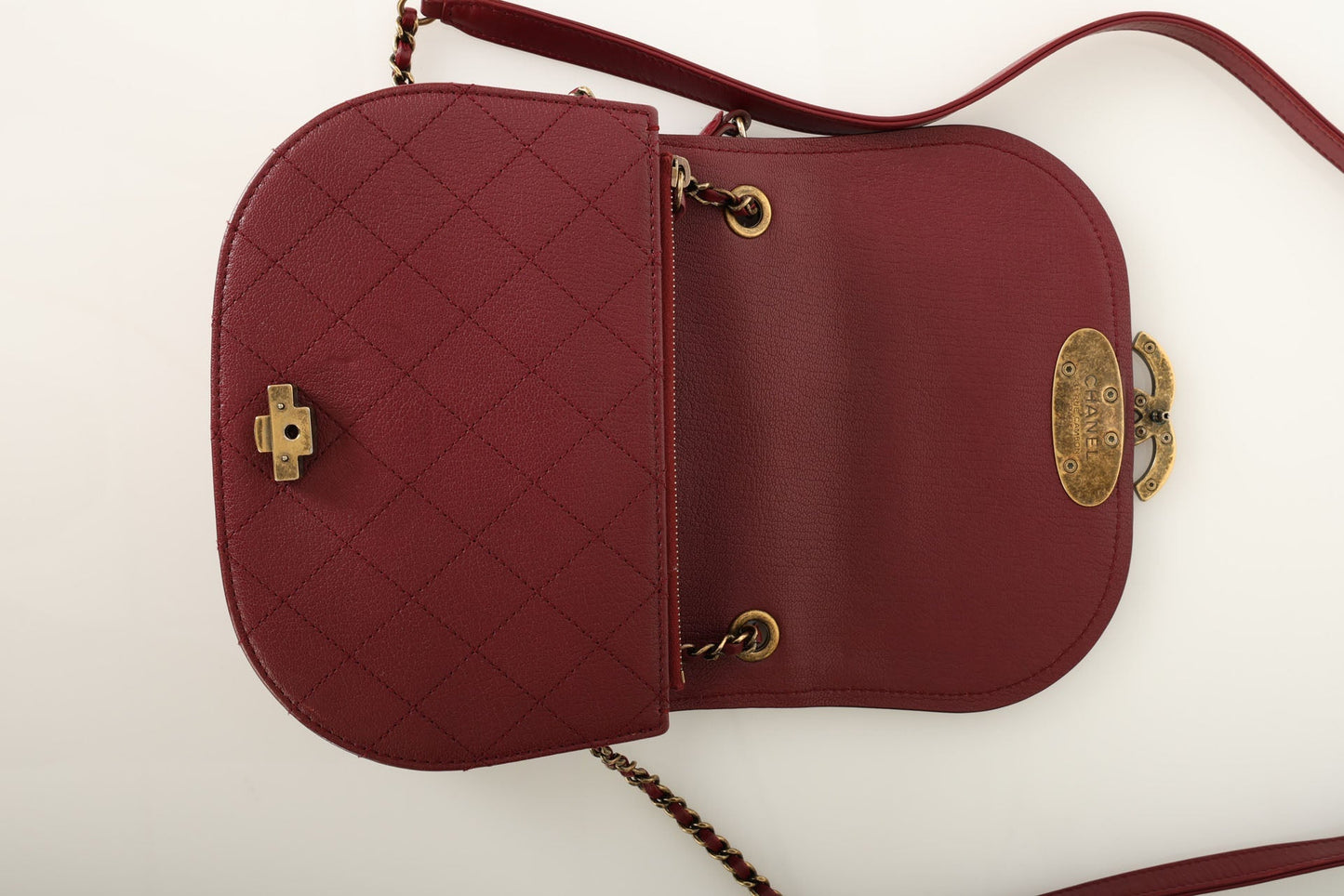 Chanel 2017 Calfskin Coco Curve Flap Bag