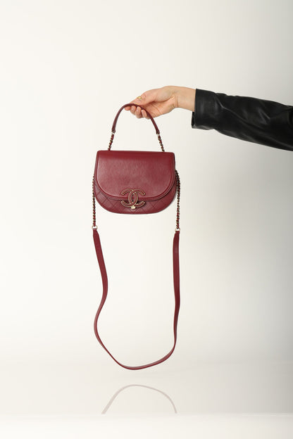 Chanel 2017 Calfskin Coco Curve Flap Bag