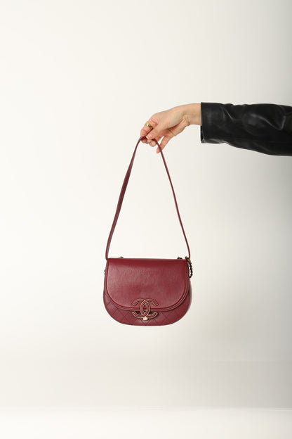 Chanel 2017 Calfskin Coco Curve Flap Bag