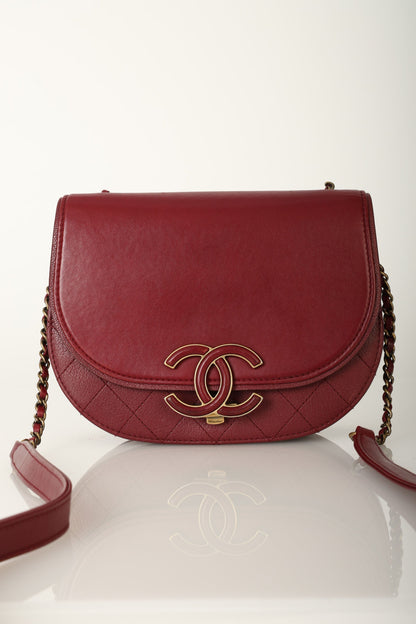 Chanel 2017 Calfskin Coco Curve Flap Bag