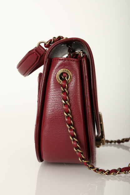 Chanel 2017 Calfskin Coco Curve Flap Bag
