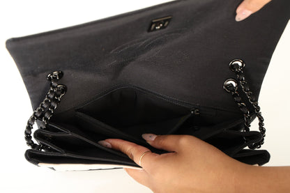Chanel 2015 Lambskin Grosgrain Flap Bag
