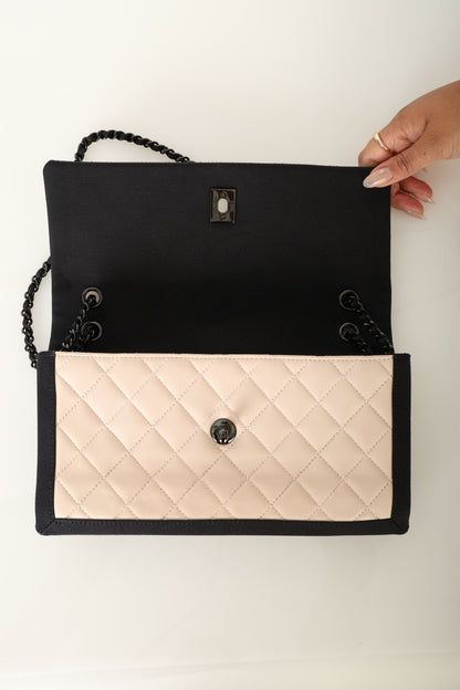 Chanel 2015 Lambskin Grosgrain Flap Bag