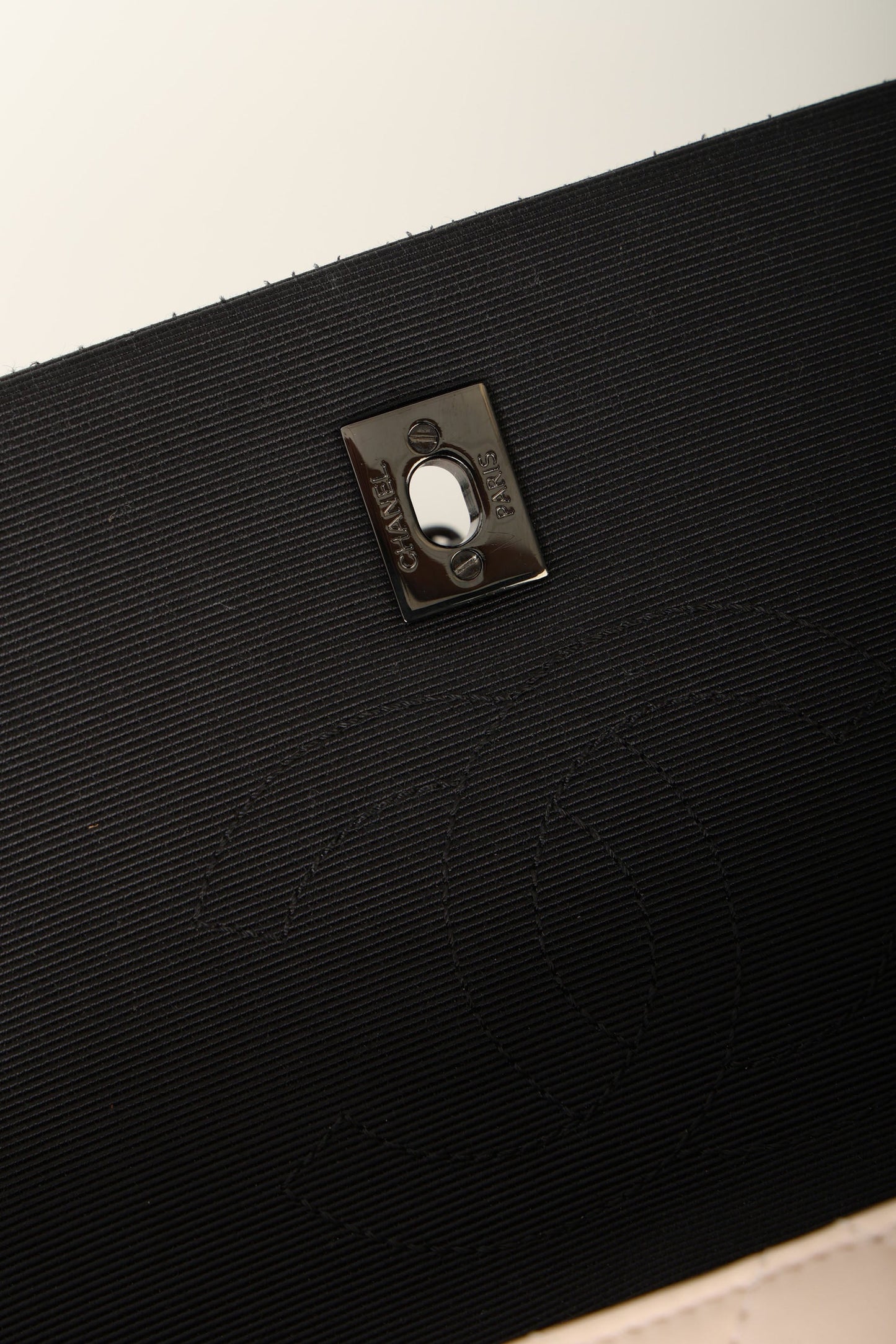 Chanel 2015 Lambskin Grosgrain Flap Bag
