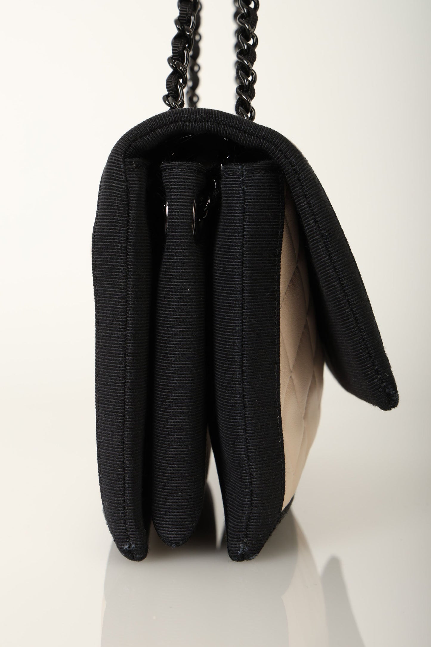 Chanel 2015 Lambskin Grosgrain Flap Bag