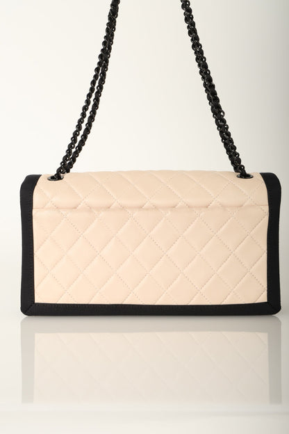Chanel 2015 Lambskin Grosgrain Flap Bag