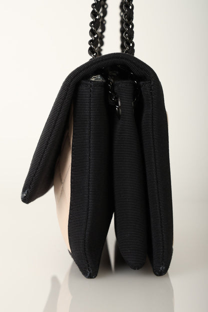 Chanel 2015 Lambskin Grosgrain Flap Bag