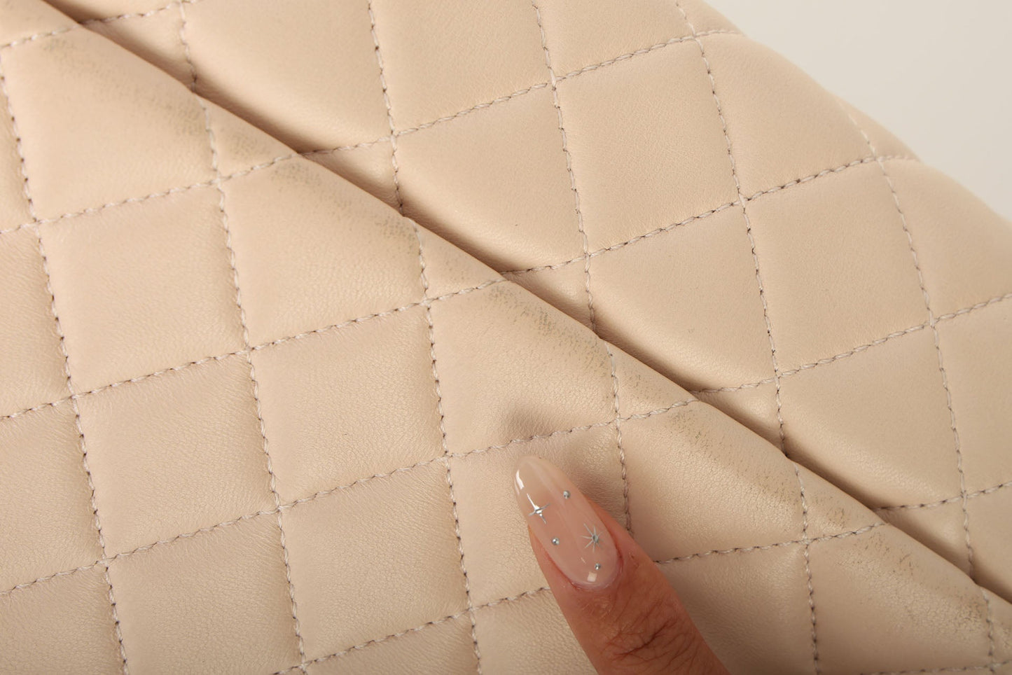 Chanel 2015 Lambskin Grosgrain Flap Bag