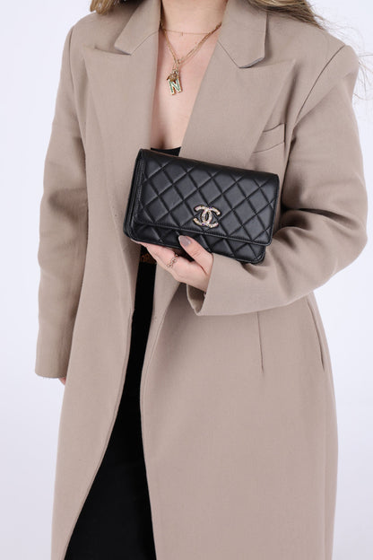 Chanel 2021 Zirconium Crystal Wallet on Chain