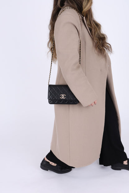 Chanel 2021 Zirconium Crystal Wallet on Chain