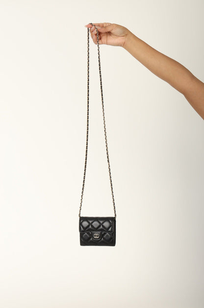 Chanel 2020 Lambskin Cardholder on Chain