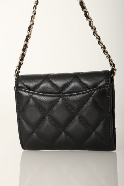 Chanel 2020 Lambskin Cardholder on Chain